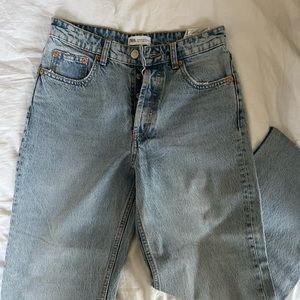 Zara Straight leg light wash jeans